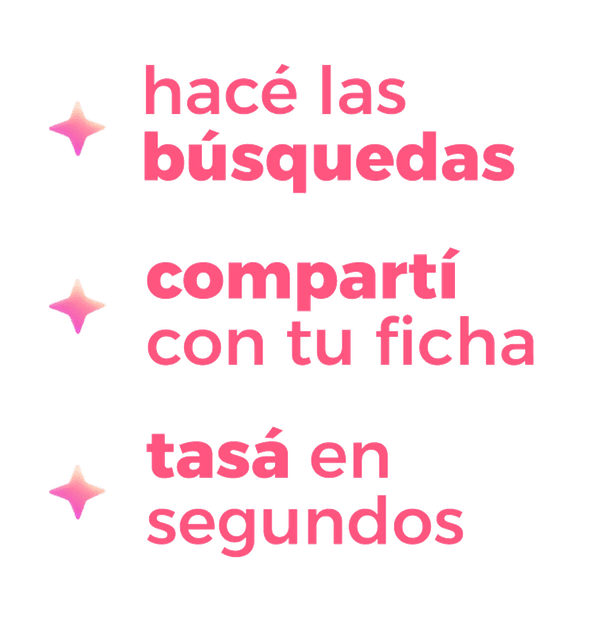 Tasaciones respaldadas por búsquedas inteligentes y comparables reales